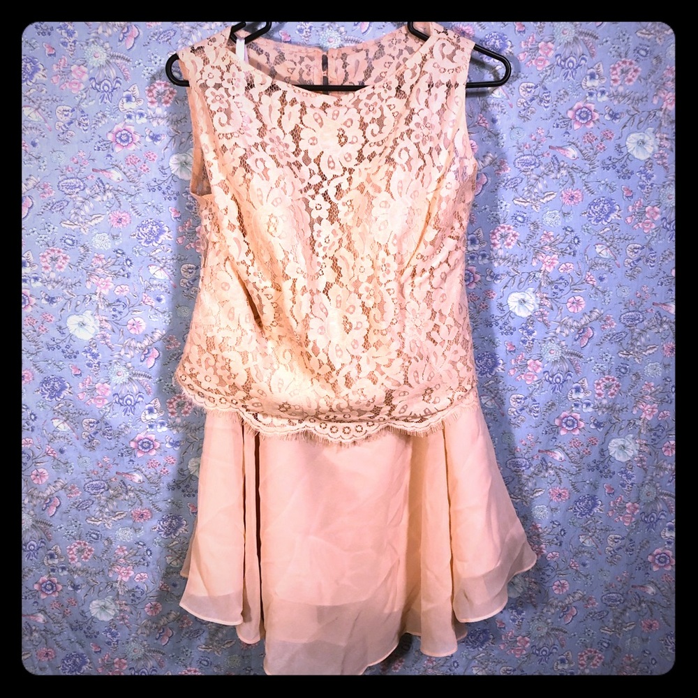 COPY - Christina Wu size 12 pink blush two piece …